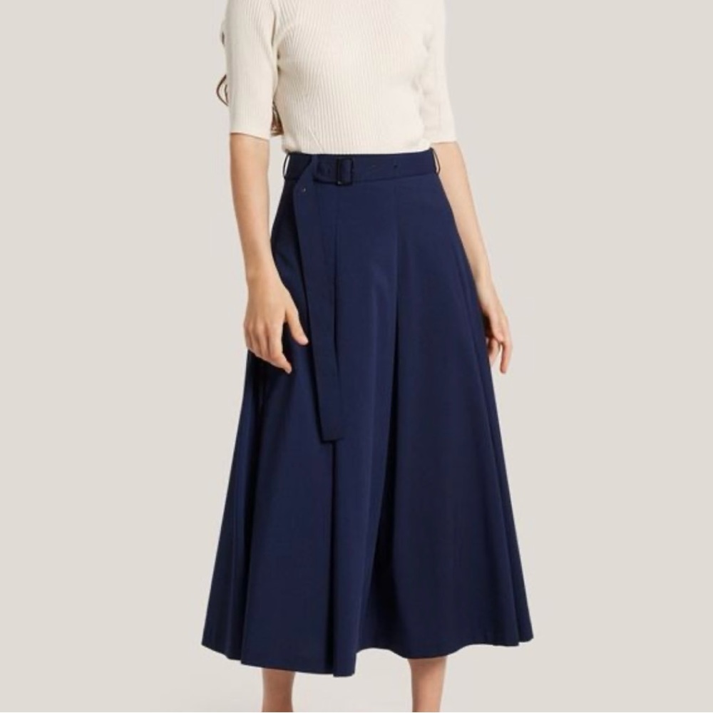 GENTLE HERD Navy Maxi Skirt, size L